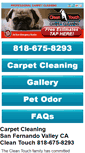 Mobile Screenshot of cleantouchcarpetcleaning.com